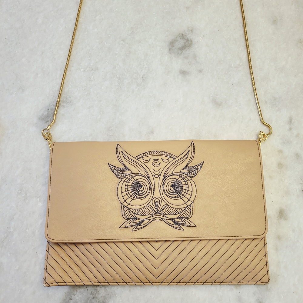 Rara Avis By Iris Apfel Owl Convertible Clutch/Bag/Purse